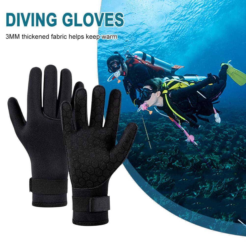 Neoprene Spearfishing Gloves Portable Scuba Snorkeling Gloves Lightweight Elastic Anti-scratch Comfortable Outdoor Accessories