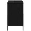 Black Oak Effect Bathroom Vanity Unit with Drawers