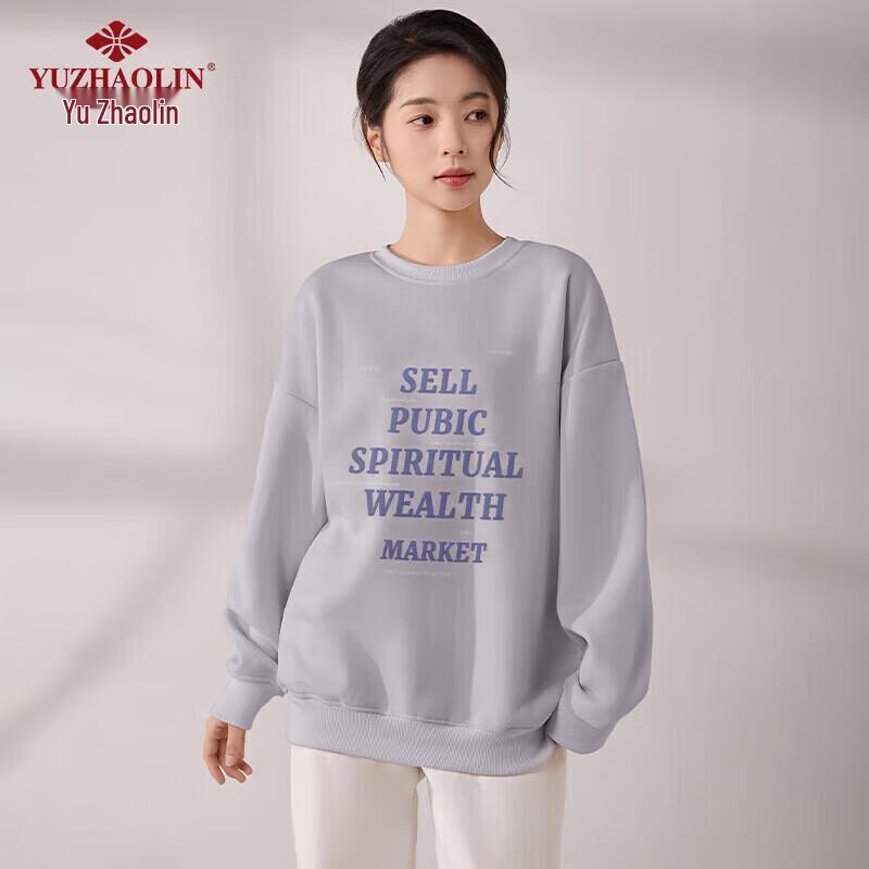 Yuzhaolin Women s Round Neck Cartoon Sweatshirt One Size