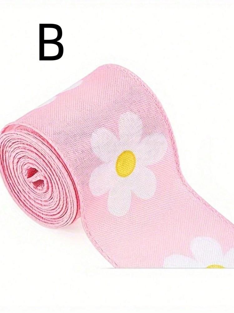 Osterblume Gänseblümchen Band Gepunktetes Band Kariertes Band Wellenmuster Stoffband Größe 5 1 Rolle