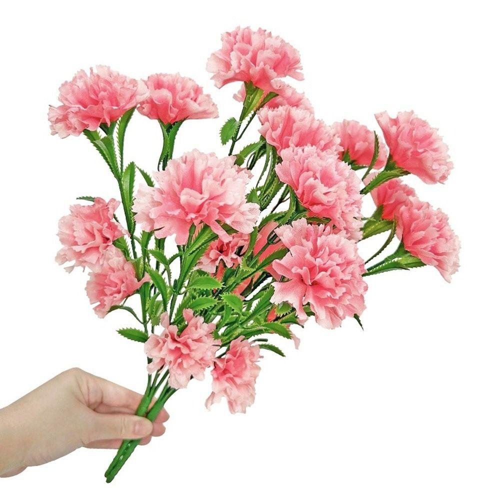 14-flower Artificial Carnation Bouquet DIY Home Wedding Photography Decoration  Home Decor
