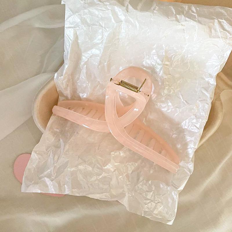 Jelly Pink Large Hair Claw For Women Elegant Acrylic Hairpins Hair Clip Headwear Girls Hair Accessories Gifts