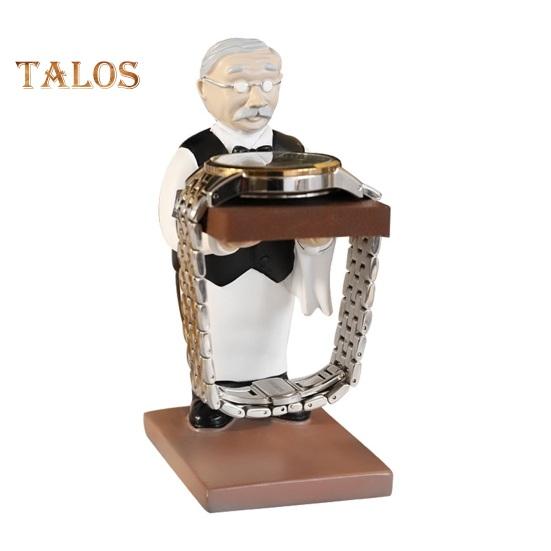 Old Butler Watch Stand Jewelry Shop Watch Display Holder Elderly Man Simulation Model Smooth Surface Watch Organizer Home Office Desktop Ornament