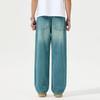 New Spring Style Men's Jeans Loose Straight Wide-leg Pants