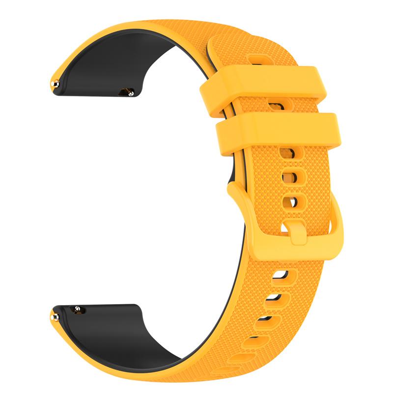 For Huawei Watch Buds/Watch GT 42mm 46mm/Watch GT 3 Pro 46mm Silicone Watch Band 22mm Dual-Color Soft Strap