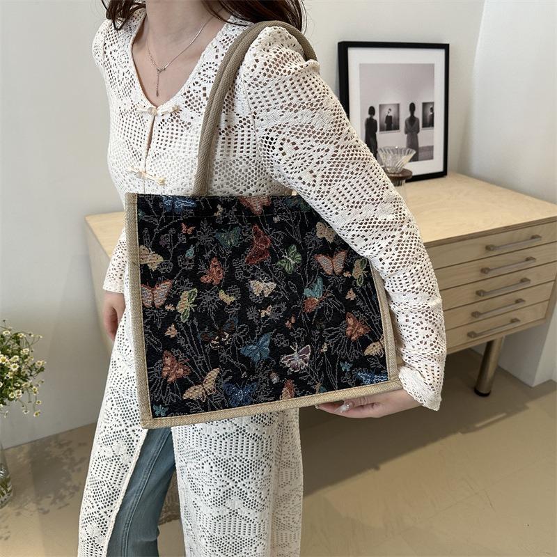 Vintage Handbag Personality Texture Commuter Bag Simple Small Fresh Class Tutoring Handbag for Women