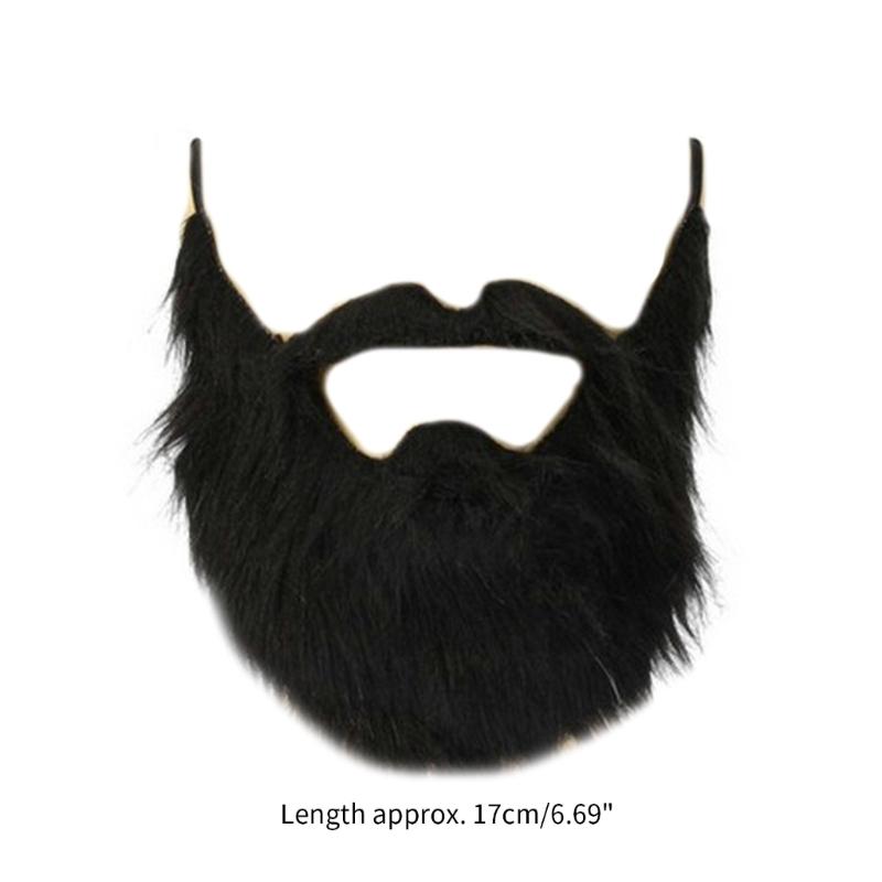 Halloween Beard Facial Hair Disguise Accessories Black Mustache Party Supplies