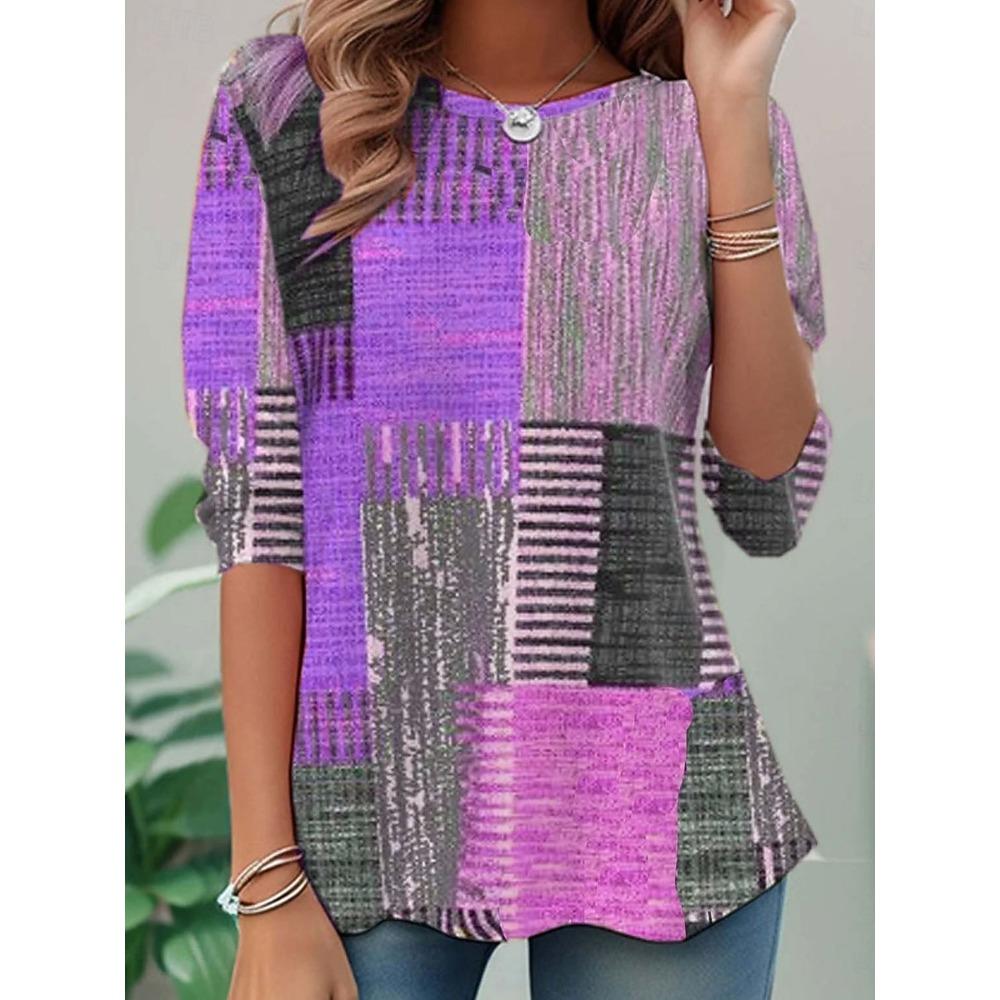 A 3D Printed Long-sleeved T-shirt for Women, Casual and Fashionable