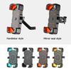 Adjustable Bike Phone Mount Stand Scooter Phone Clip Motorcycles Handlebar Phone Clamps 360°Rotation Bike Phone Holder