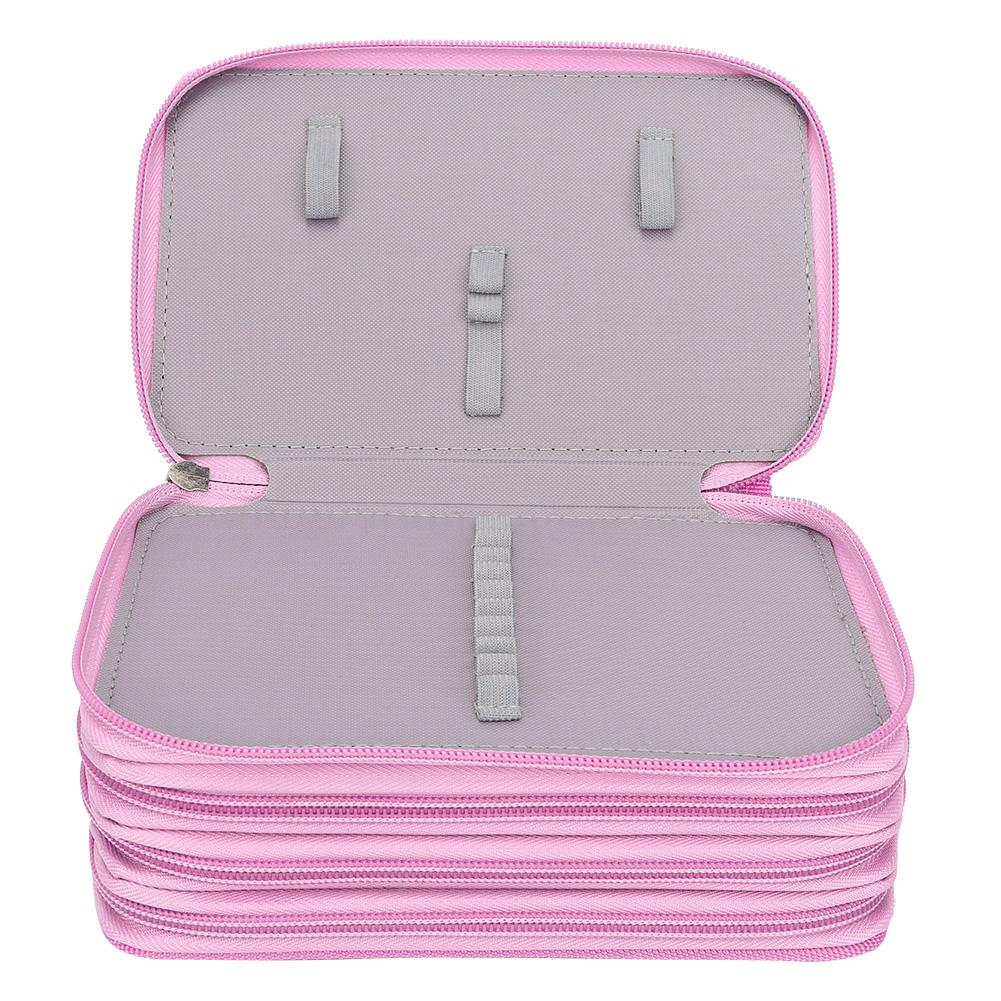 72 Hole 4 Layer Large Capacity Pencil Case Cartoon Zipper Colored Pencil Bag Student Supplies