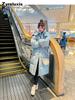 Real shot of the new winter mid-length knee-length down cotton coat for women, Korean-style loose thickened hooded cotton-padded jacket outerwear