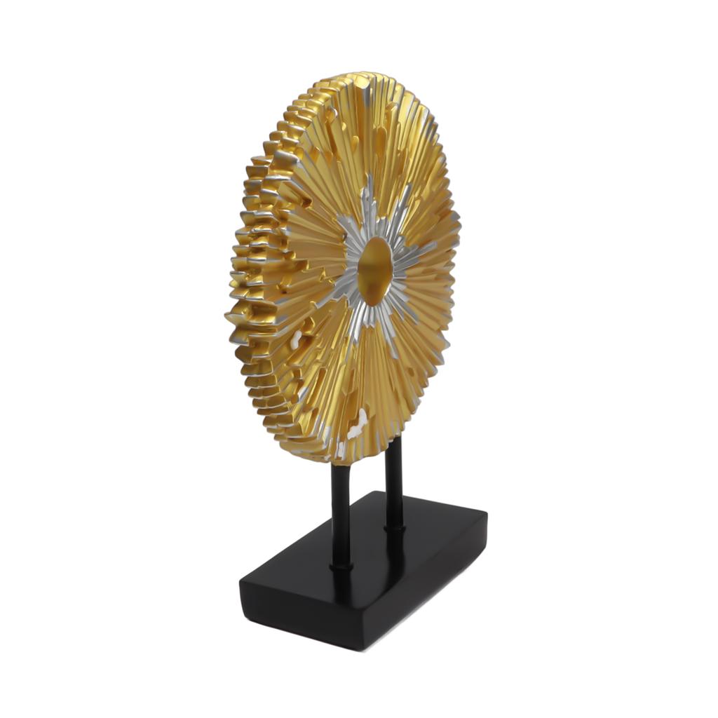 Abstract Statue Resin Modern Round Line Ornament Desktop Decoration for Liquor Cabinet Office Table