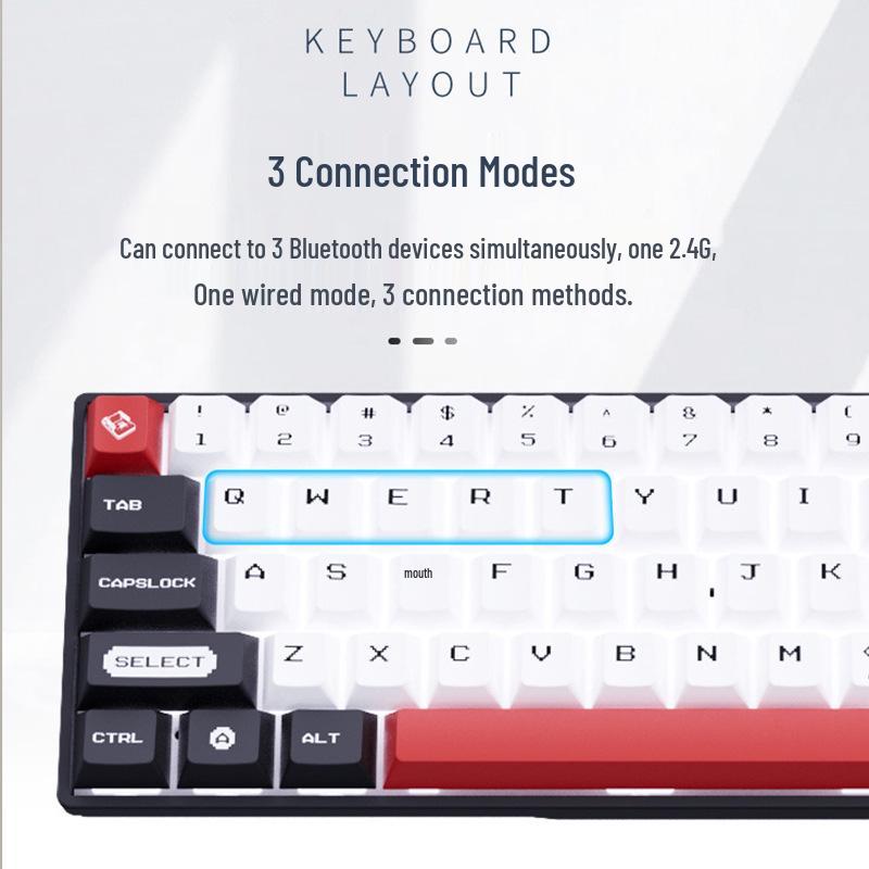 Compact Wireless Bluetooth Mechanical Gaming Keyboard