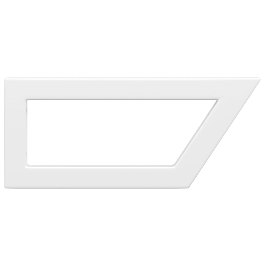 Washbasin Brackets 2 pcs White Trapezoidal Steel