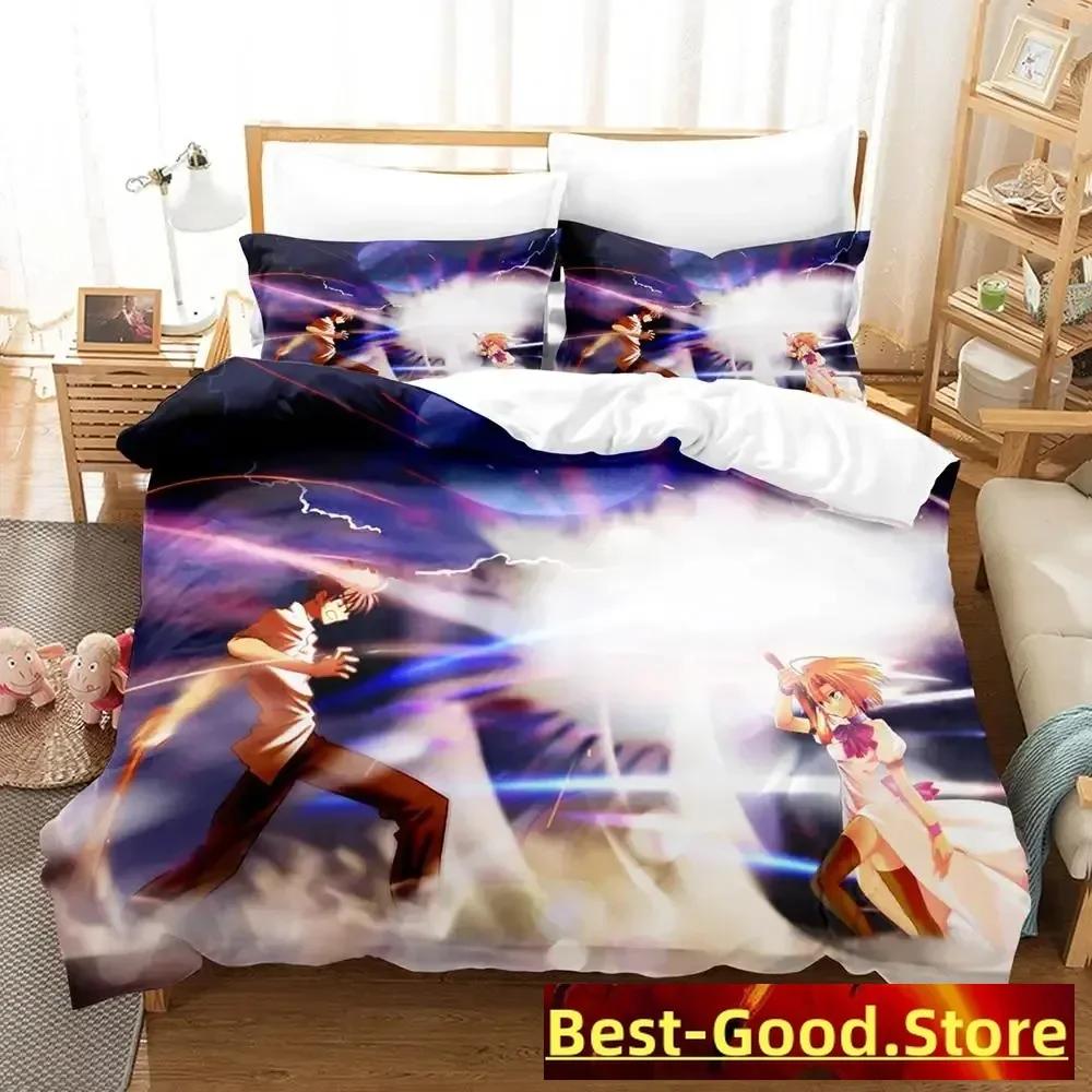Higurashi no Naku Koro Ni Bedding Set Printed Bed Set With Pillowcase Duvet Cover Soft Single Double Queen Super King Size