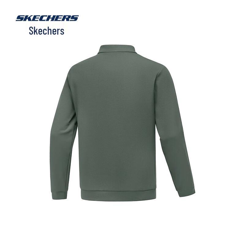 Skechers Men's P425M202 Plush Lined Water-Resistant Stand Collar Jacket