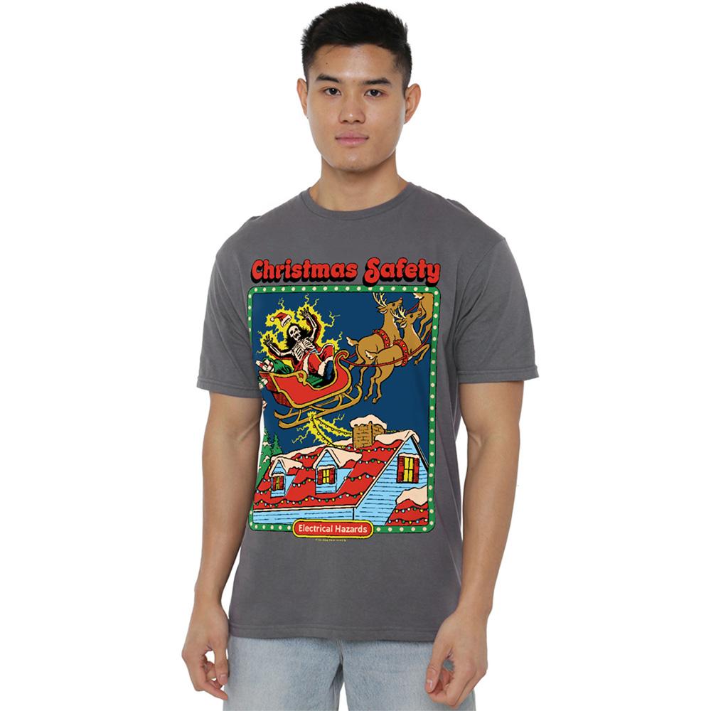 Steven Rhodes Unisex Adult Christmas Safety T-Shirt
