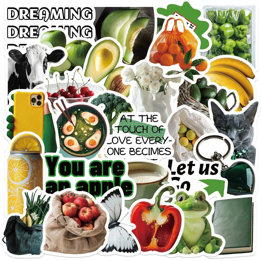 Various 30 Black and White Light Cream Series Sticker Packs Ins Style Creative Hand Account Decoration Material Pack Stickers