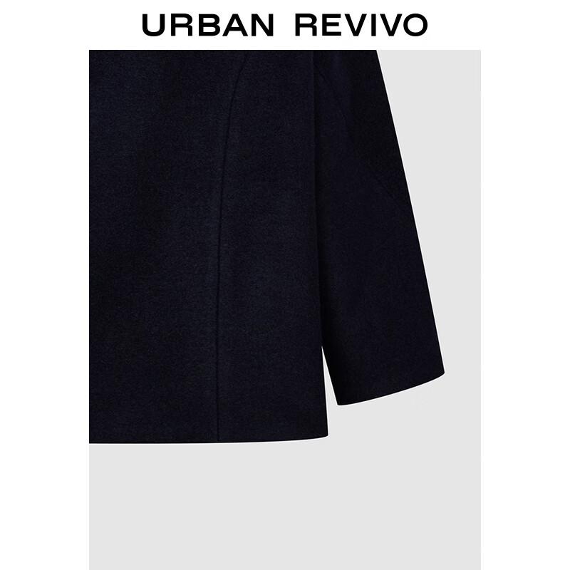 UR Women's Elegant Double-Breasted Loose Winter Coat