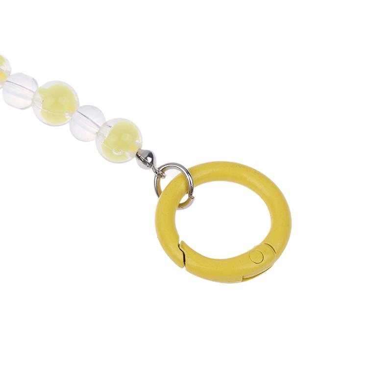 1.2M Crossbody Long Colorful  Beaded Mobile Phone Hanging Chain Mobile Phone Case Lanyard Travel Climbing Rope For Phone