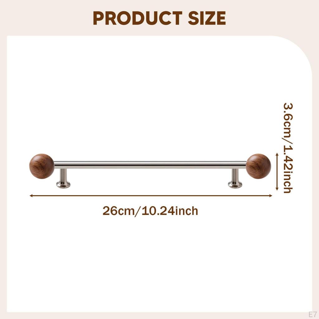 Cabinet Handle Decorative Drawer with Vintage French Design Wooden Bead Details Single Hole