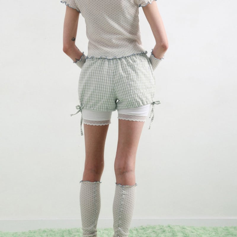 BadBlue Sheer Dot Leg Warmer Beige