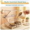 Routine Indoor Bird Feeder Bath Box with Cage Mounted Form, Viewable Housing and Service Tray for Pet Birds Indoors