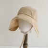 2026 fashion Summer Fisherman Cap for Women Korean Pink Large-Brimmed Bucket Hat Outdoor Beach Travel Sunshade Panama Hats