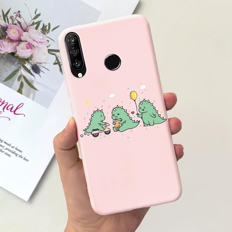 For Huawei P30 Lite Case Cute Fashion Carton Cover Soft Silicone Phone Case For Huawei P30 Pro P 30 Lite P30Lite Back Cover Bags