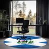 Scotland Rugby Printed Round Rug Carpet Chair Rug Area Rug Entryway Doormats,for Office Chair Living Room Bedroom Kitchen Room.