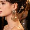 European & American Fashion Jewelry: Indian-Style Wind Chime Earrings, Retro Ethnic Tassel Design for Women