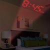 1pc Multifunction Projection Chime Clock LED Light Alarm Clock Voice Prompt Temperature Chime Clock Projection Clock