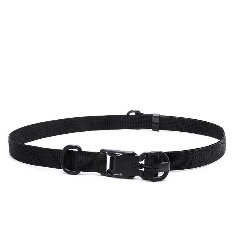 Unisex Kanvasbälte med Magnetiskt Spänne - Mångsidigt, Trendigt och Funktionellt Taktiskt Design, 2,5 cm Bredd