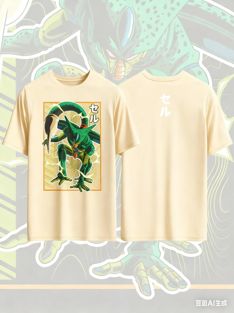 T-shirt en pur coton imprimé Dragon Ball Anime pour hommes et femmes Mode Harajuku Surdimensionné Vêtement Périphérique Anime T-shirt