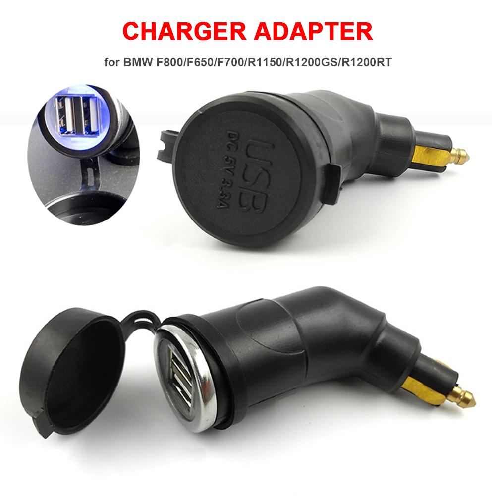 

Motorcycle Charger Dual USB Phone MP4 GPS Tablet For BMW R1200GS R1200RT F800 GS F800GS F650GS F700GS F650 GS R 1200 RT ADV чорний