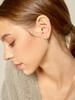 Geigerjewelry Cubic Square One-Touch Earrings Gisvee110 (Silver 925 Pin)