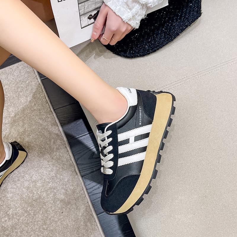 Retro Thick-soled Forrest Gump Shoes Women Spring Casual All-match Color Matching Sports Daddy Shoes