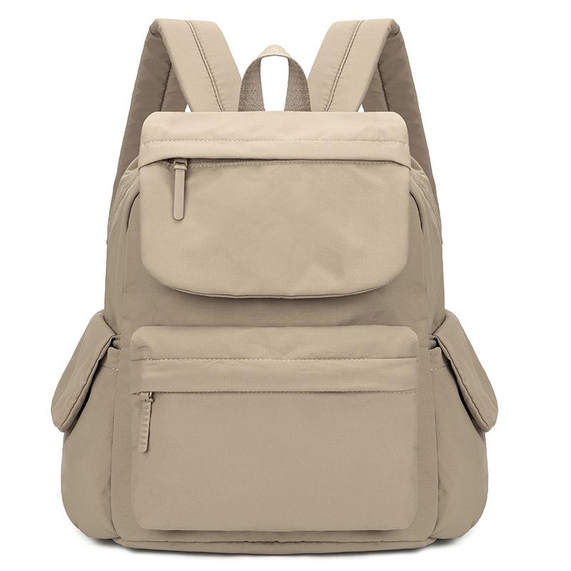 Sac à dos de couleur unie Léger Grande capacité pour unisexe