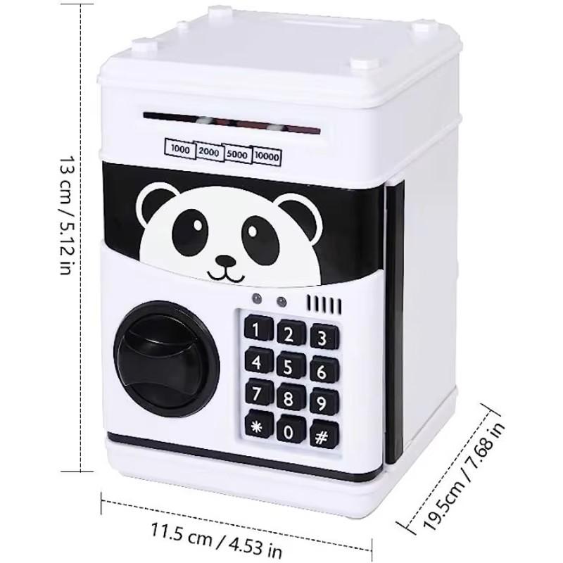 Electronic Fingerprint ATM Piggy Bank with Music for Boys Girls Unicorn Panda Bear Money Bank for Toddlers Kids Birthday Gift