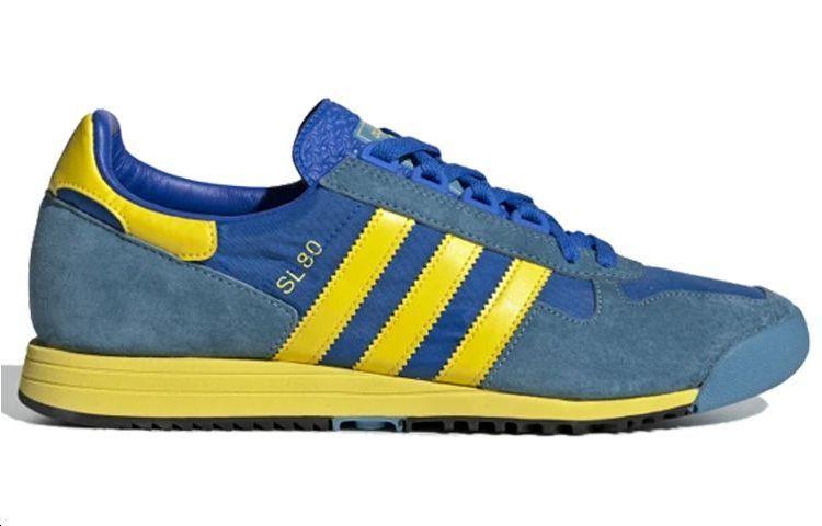 adidas Originals Sl 80 Shoes 'Glory Blue Yellow Tactile Steel' FV4029