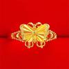Beautifully Copper Crafted Gold Butterfly Ring Elegant Womens Jewelry For Occasions Special