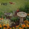 Weatherproof Metal Yard Inserts Wrought Iron Hummingbird Flower Garden Stake, Decorative Art, Rust Resistant Lawn Ornaments Anti-Rust Decor