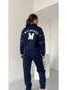 2024 Autumn Color Block Sporty Fashion Loose Set