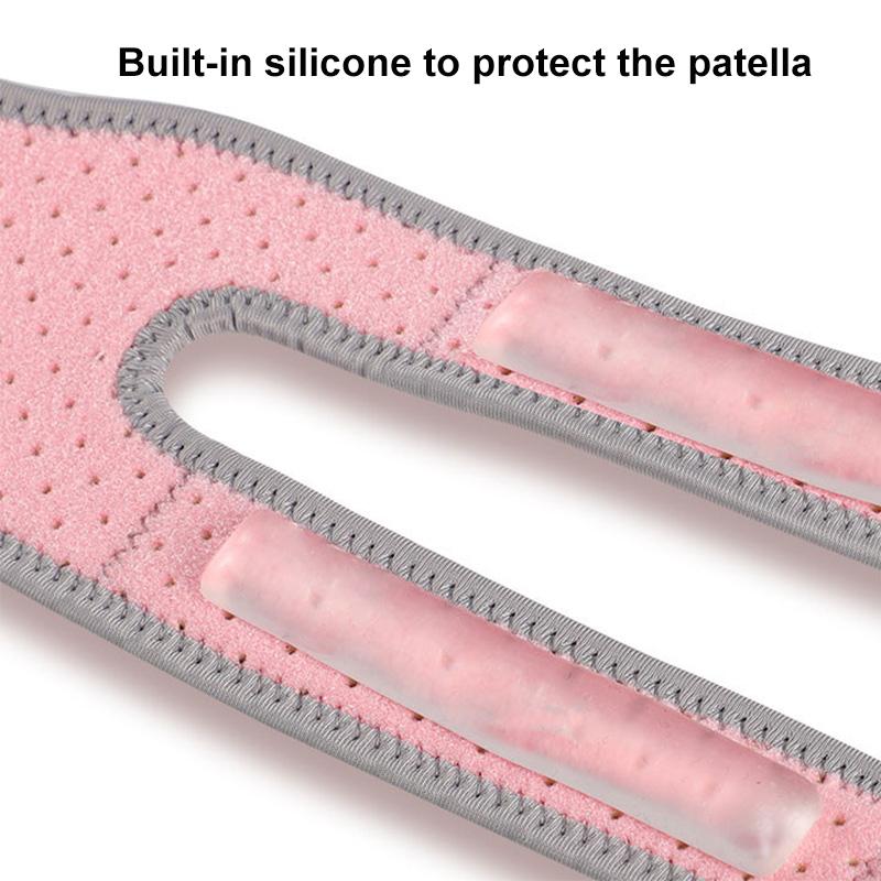 Sport Knee Pads Patella Stabilizer Adjustable Anti-Slip Knee Pain Relief Support Elastic Knee Brace for Fitness Yoga Gym Running