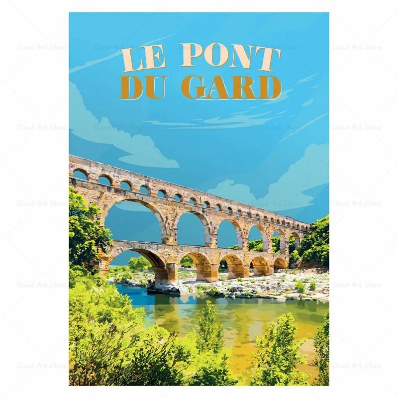 

Плакат для путешествий Картина на холсте для домашнего декора, Франция Париж, Ла-Манш, Сен-Мало, туристический город, настенное искусство, гостиная 40x50cm No Framed