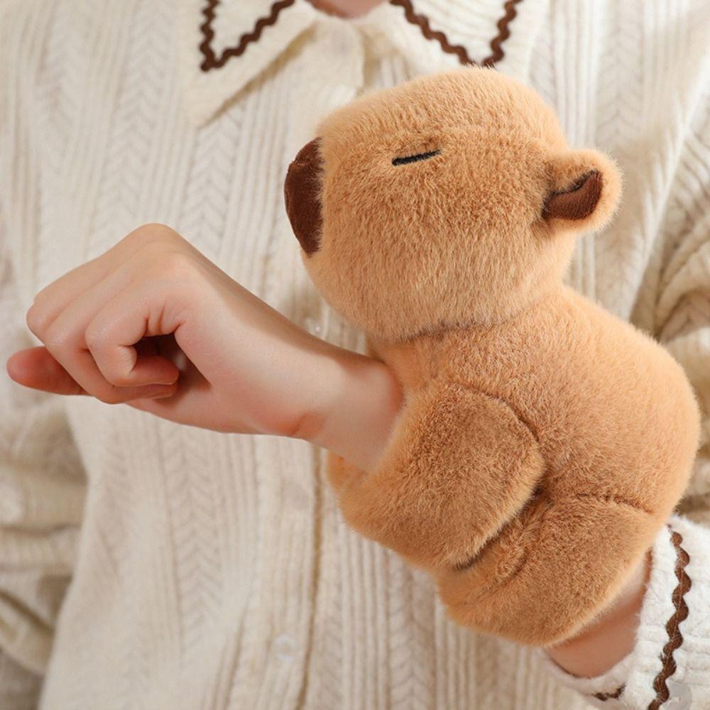 Panda Slap Bracelet Series Capybara Monkey Plush Wrist Band Plush Doll Slap Bracelet Home Decor