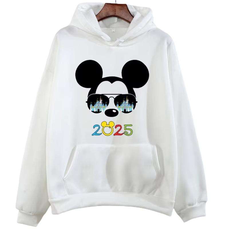 Fashion 2025 Disneyland Travel Graphic Hoodies Disney Family Vacation Printed Hoodies Autumn Pullover Tops Women Sweatshirt