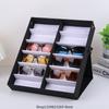 12-Schlitz Brillenablage Sonnenbrillen-Vitrine Brillen-Organizer-Box Brillenhalter Sonnenbrillenständer Sonnenbrillen-Organizer