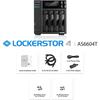 Serveur NAS - ASUSTOR - AS6604T - 4 Baies - Intel Celeron - 4 Go RAM - Noir