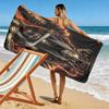 Elder-Ring Print Beach Towel, Large Soft Quick Dry Towel for Beach Camping Swimming